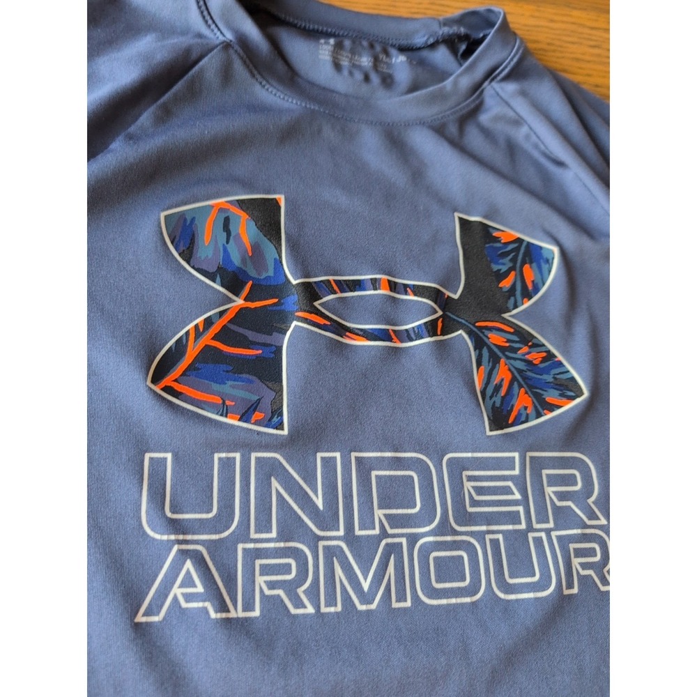 Under Armour Youth Blue Training Short Sleeve Top Size YLG/JG/J-G